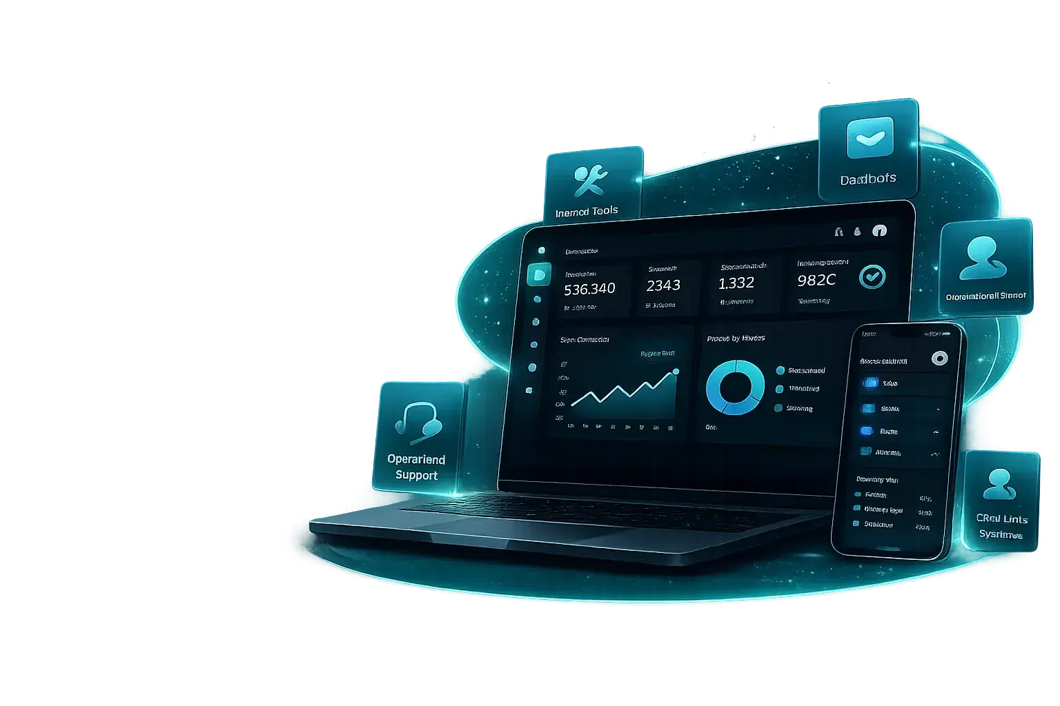 Illustration representing business-aligned software systems